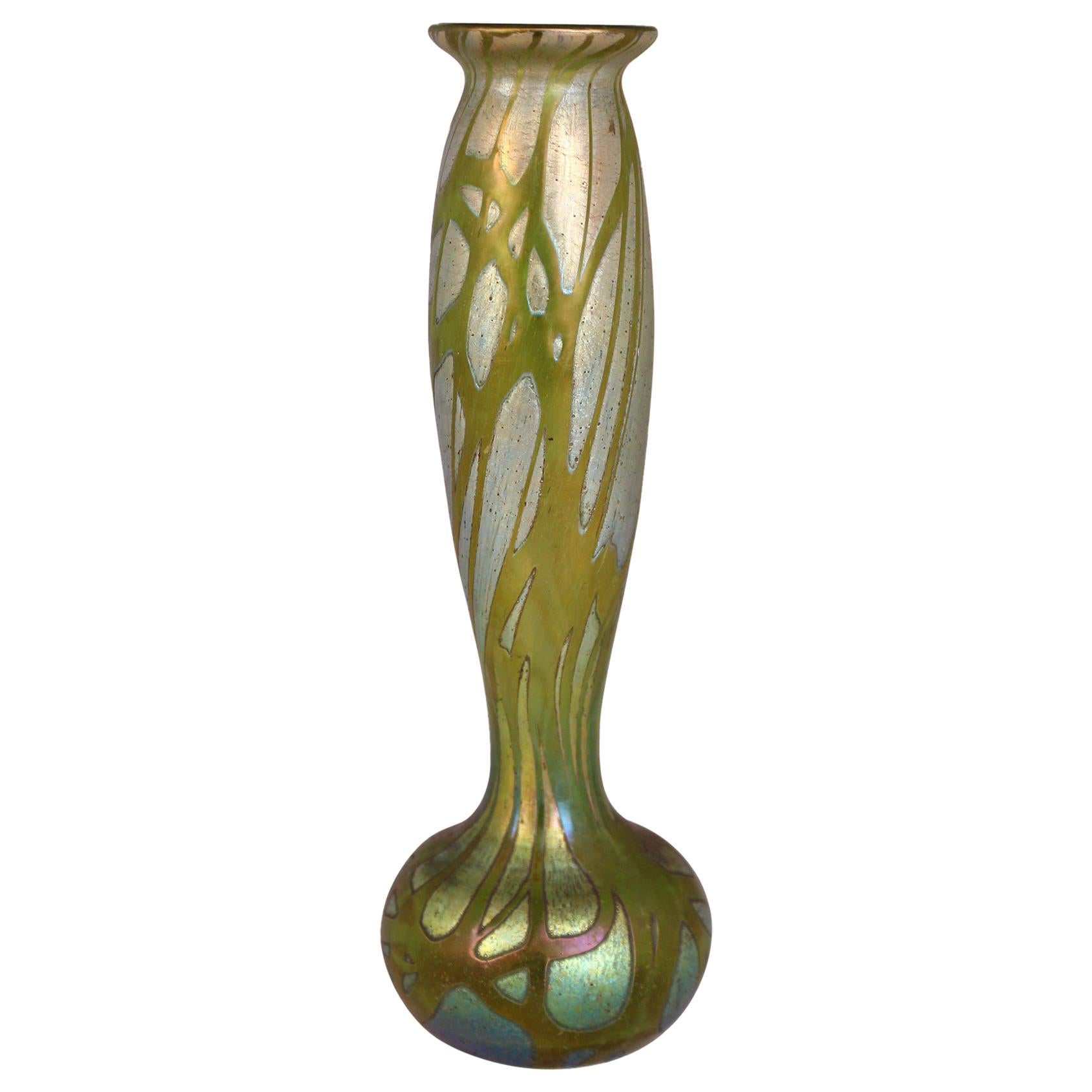 Loetz Vase Irridescent Bohemian Art Glass, circa 1900