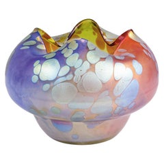 Loetz Vase, Tricolor Phenomen Genre 299, Signed, 1900