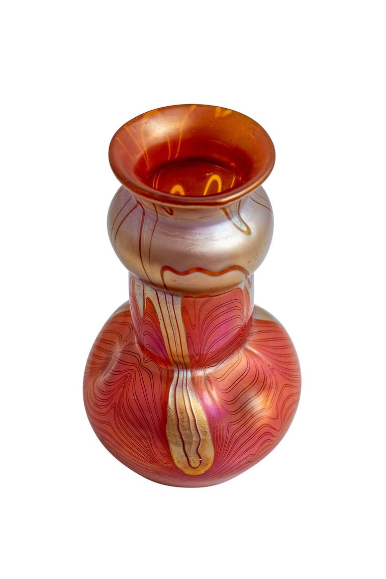 Art Nouveau Loetz Vase Unknown Decor Phenomen Genre Signed, circa 1900 For Sale