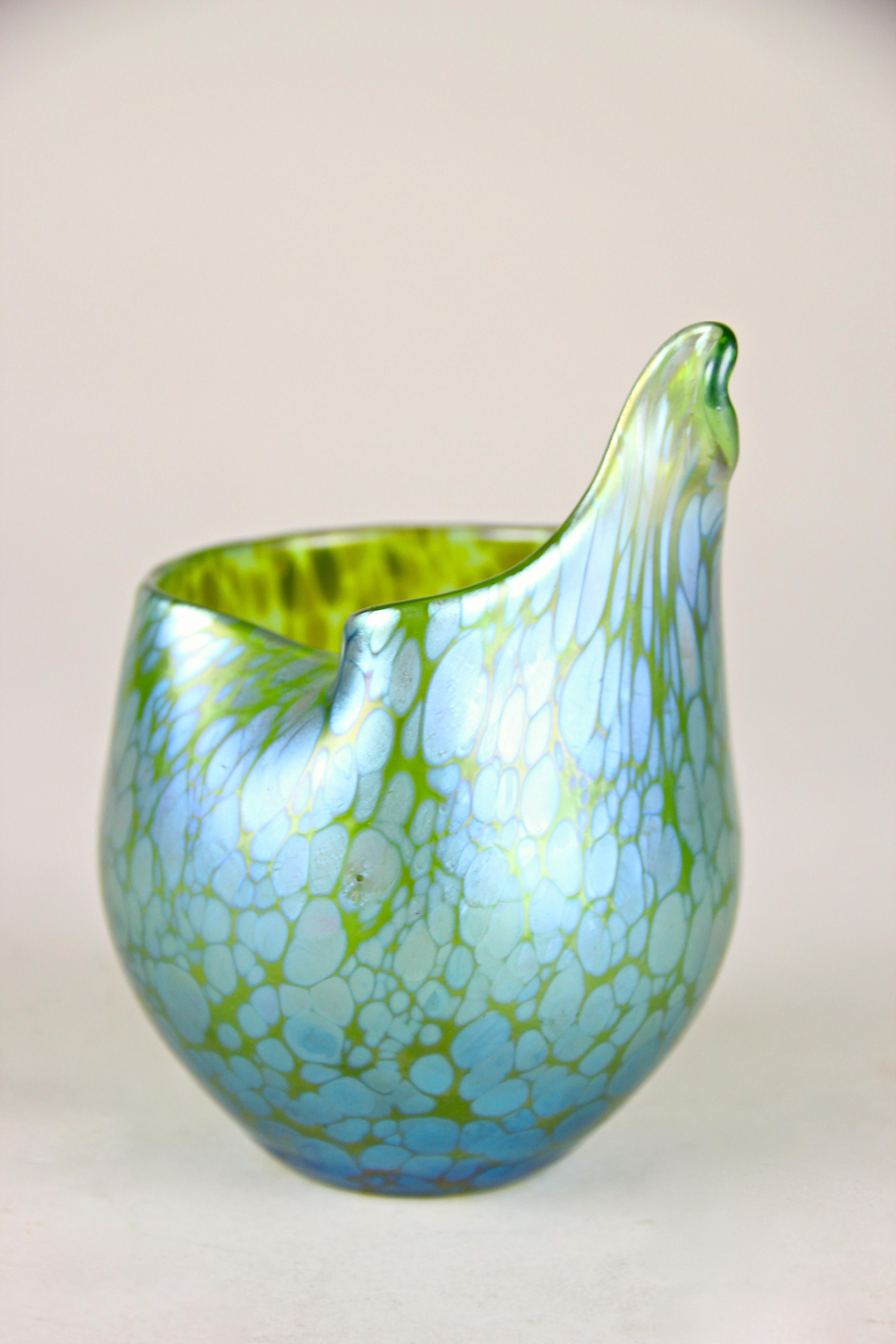 Blown Glass Loetz Witwe Glass Vase Decor 