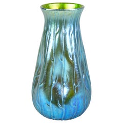 Loetz Witwe Glass Vase Decor "Neptun" Art Nouveau Glass Art, Bohemia, circa 1902