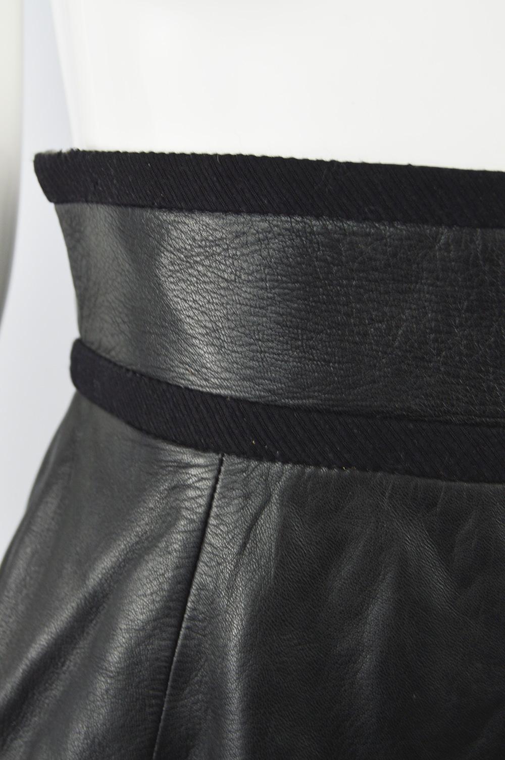 loewe leather skirt