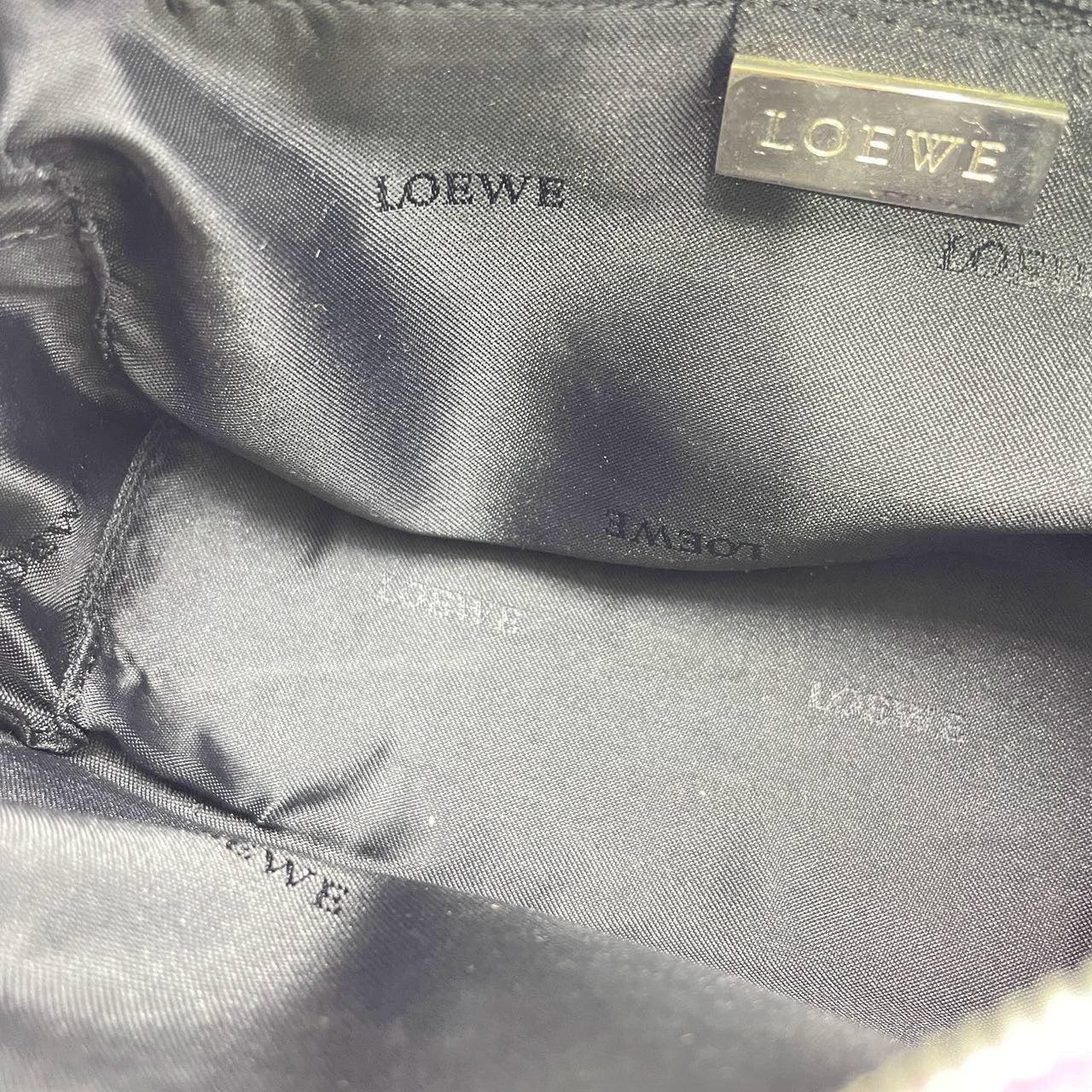 Loewe Amazona 19 Mini Handbag in Purple Velvet with Crystal Logo For Sale 4
