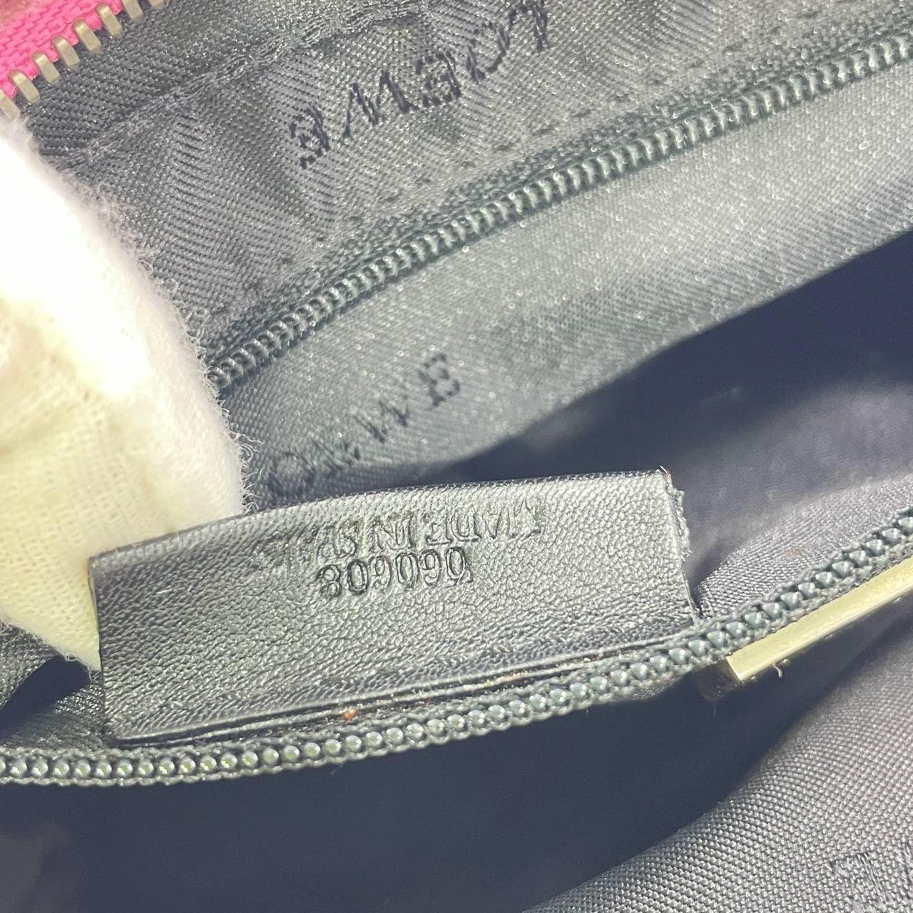 Loewe Amazona 19 Mini Handbag in Purple Velvet with Crystal Logo For Sale 5