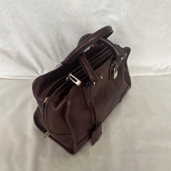 Loewe Amazona 28 en piel de becerro marrón y herrajes dorados