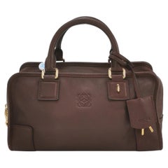 Loewe Amazona 28 in Burgundy Calfskin Leather and Gold-tone Hardware