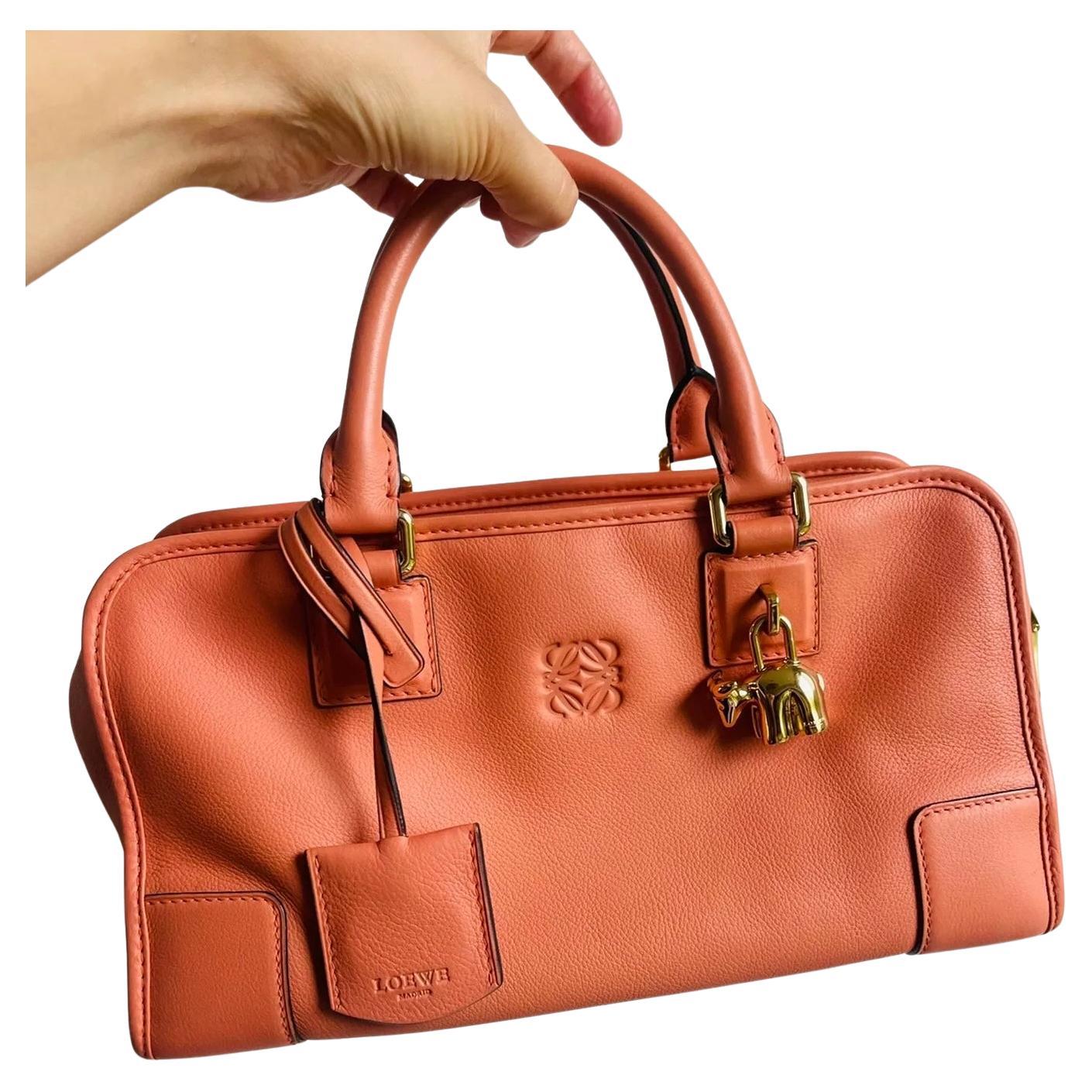 Loewe Amazona 28 in Orange Leder Ziege Sonderausgabe im Angebot