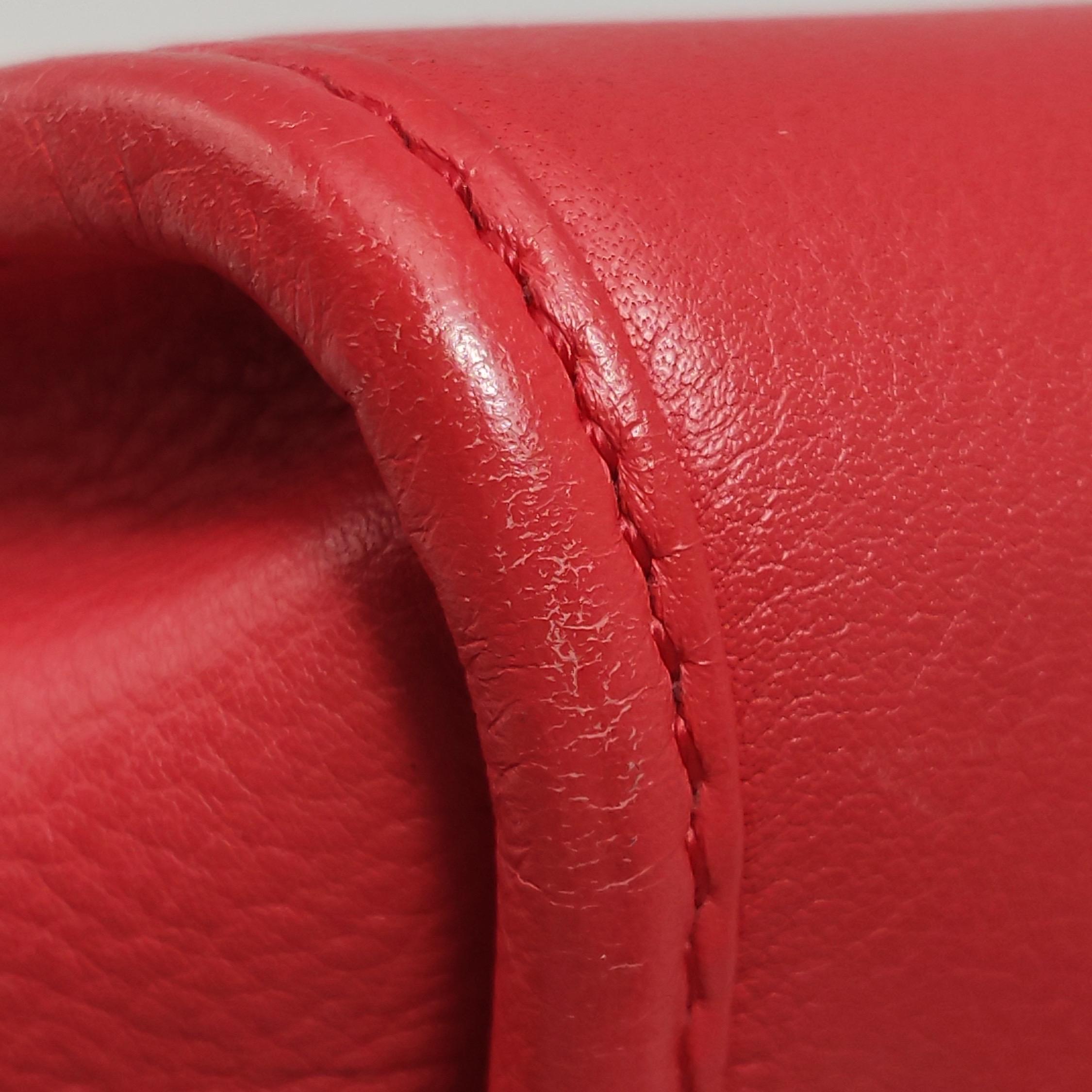Loewe Amazona 28 en cuir de veau rouge breloque escargot dorée spéciale en vente 8