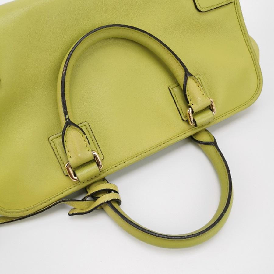 Loewe Amazona 29 in Olive Green Lambskin Leather 9