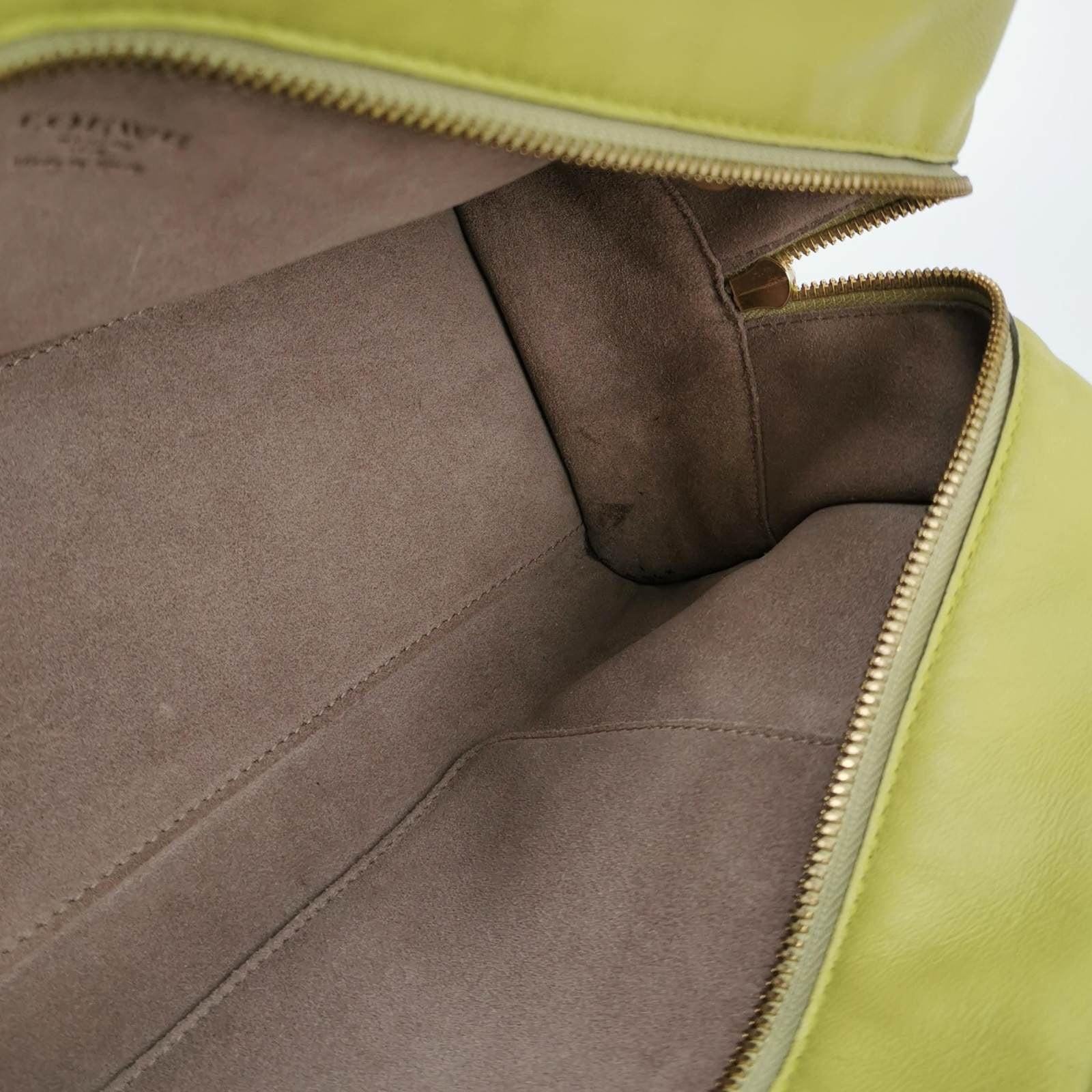 Loewe Amazona 29 in Olive Green Lambskin Leather 4