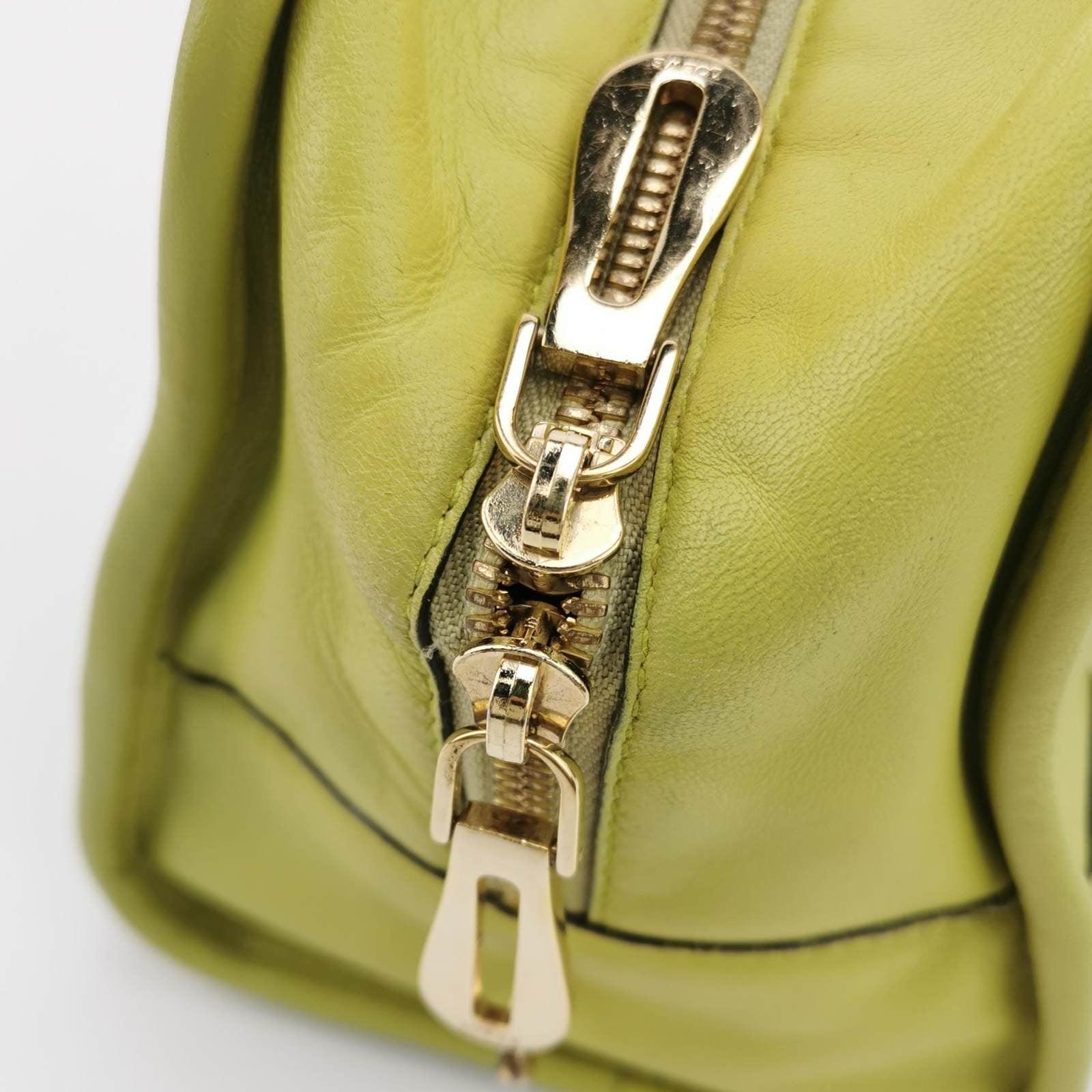Loewe Amazona 29 in Olive Green Lambskin Leather 5