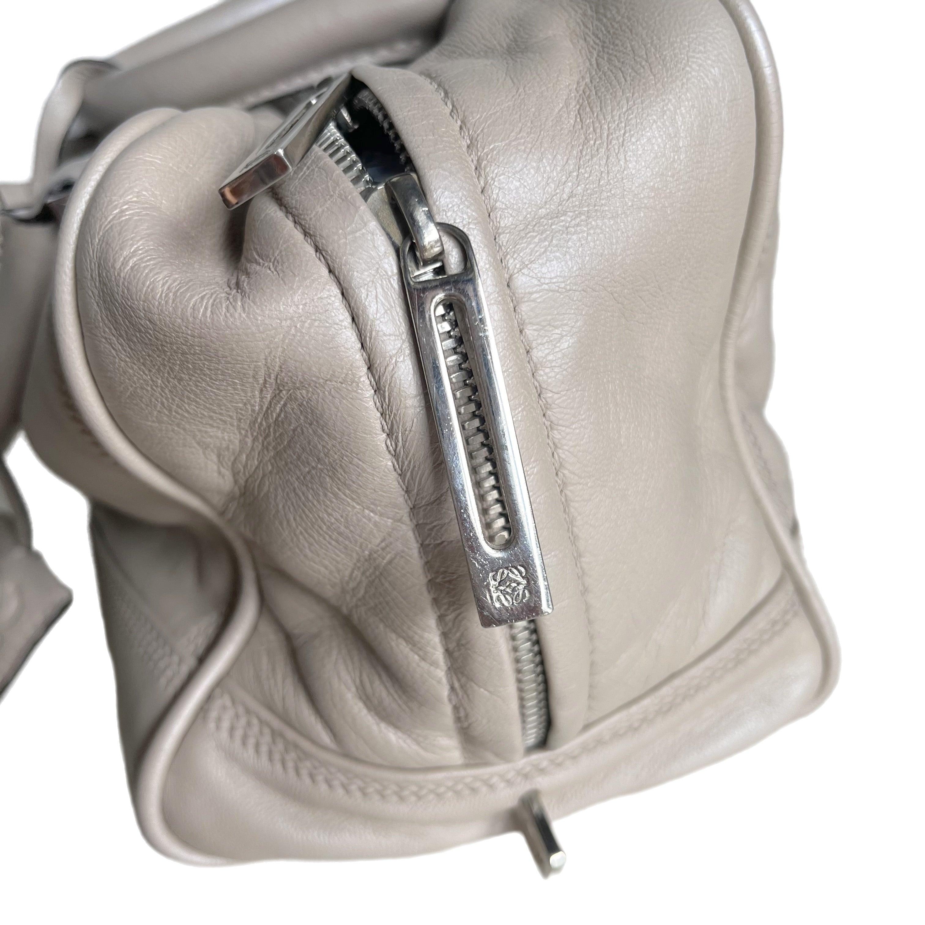 Loewe Amazona 29 Pearlescent Nude Lambskin Leather Zip Around For Sale 6