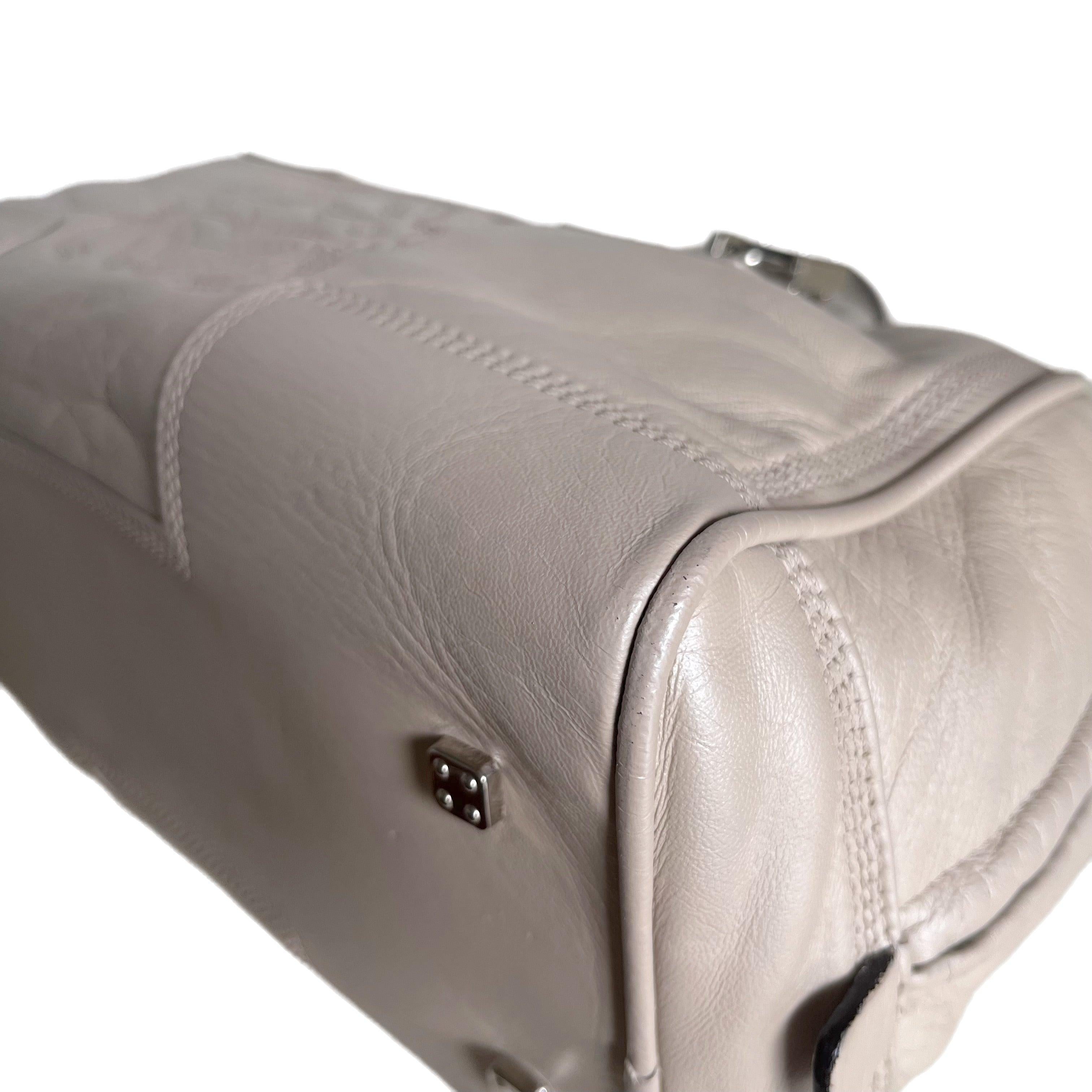 Loewe Amazona 29 Pearlescent Nude Lambskin Leather Zip Around For Sale 2