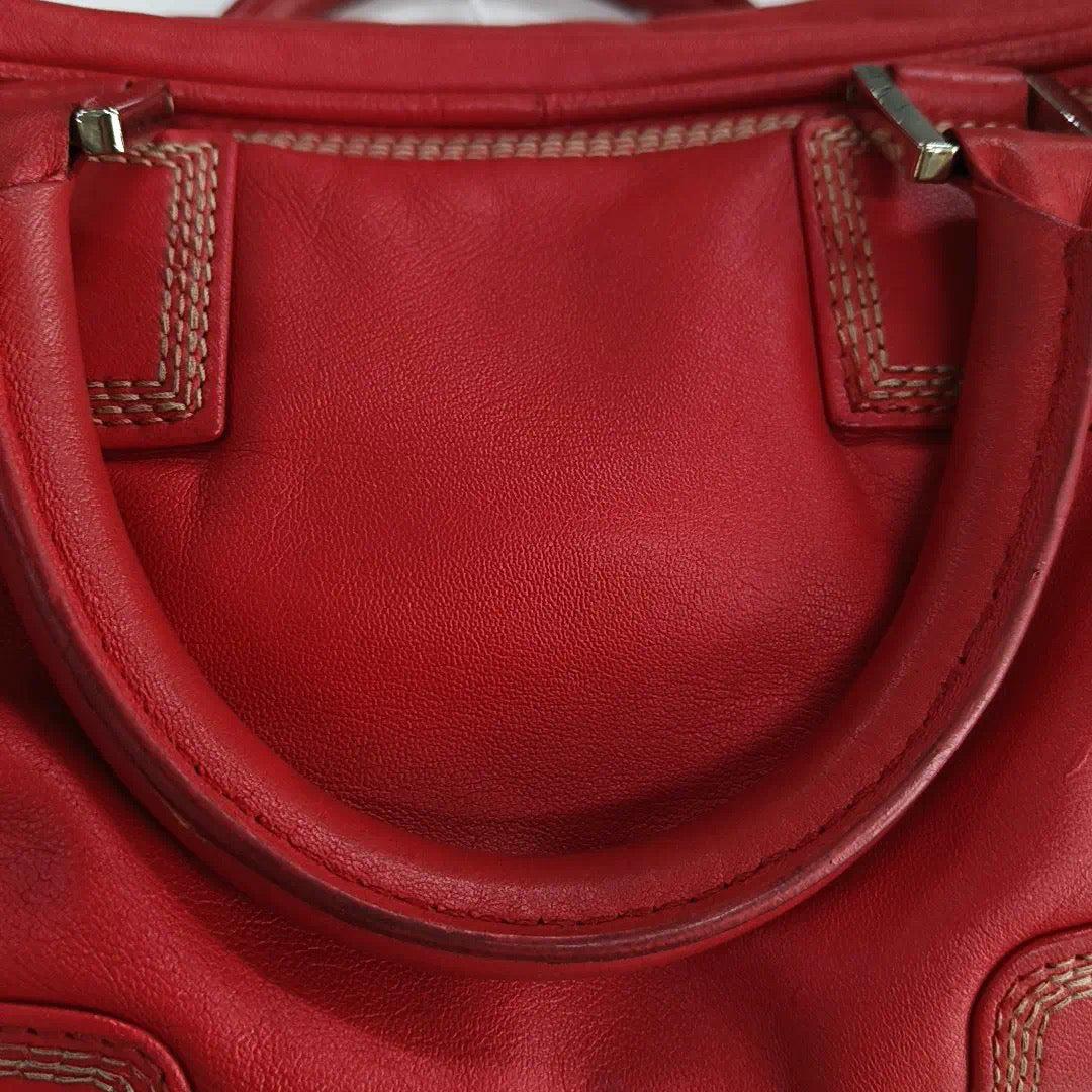 Loewe Amazona 29 Red Calfskin Leather Zip Around 7