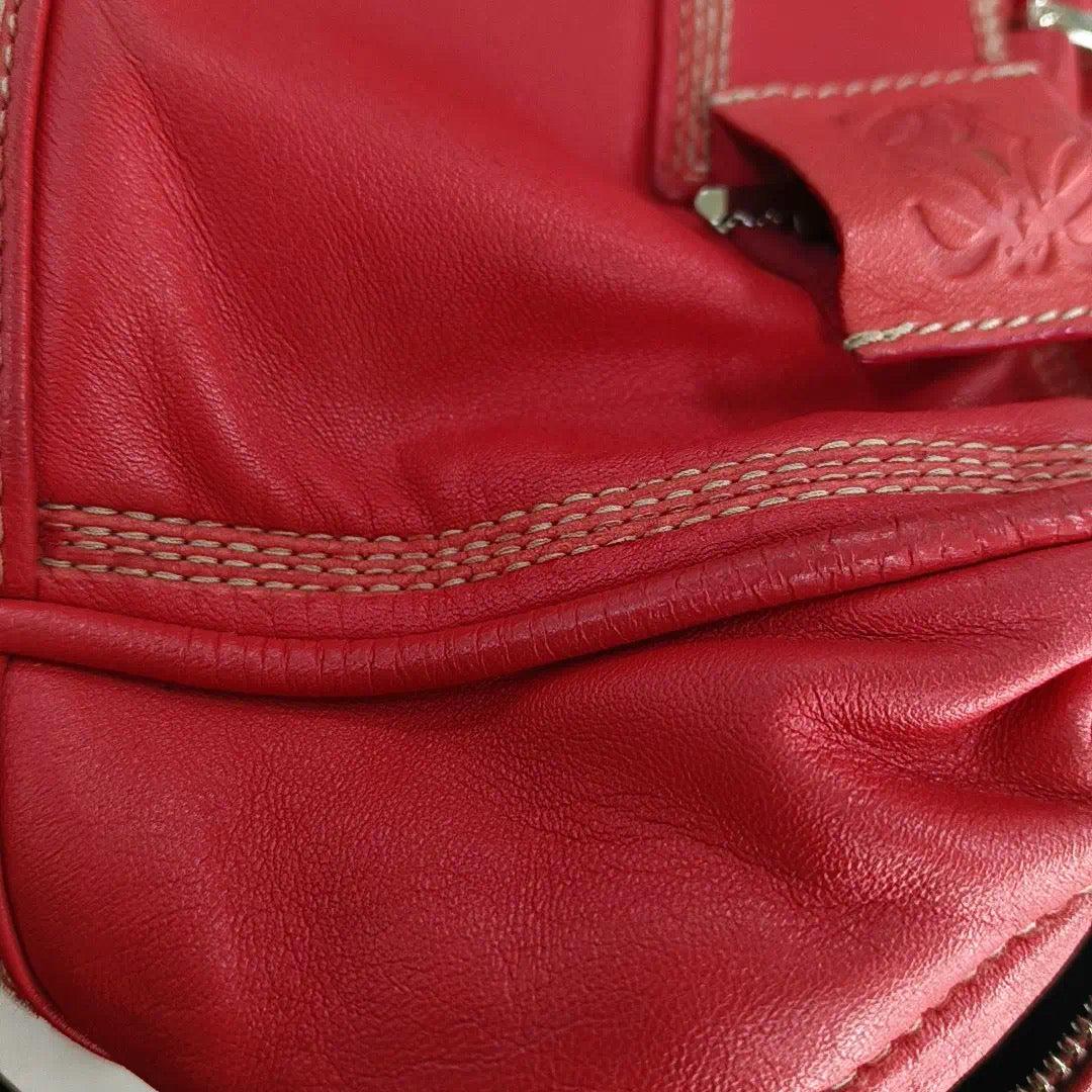 Loewe Amazona 29 Red Calfskin Leather Zip Around 10