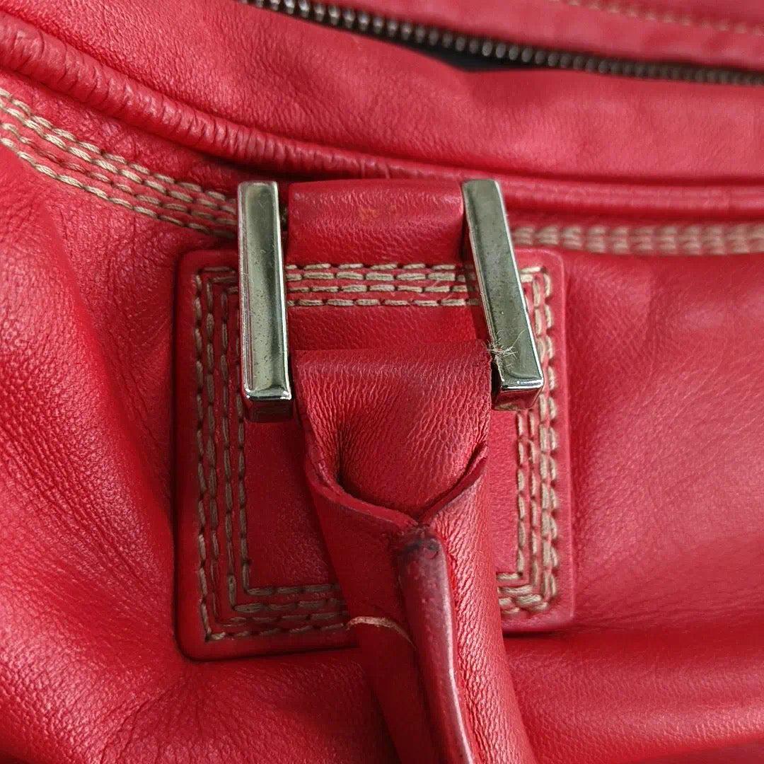 Loewe Amazona 29 Red Calfskin Leather Zip Around 11