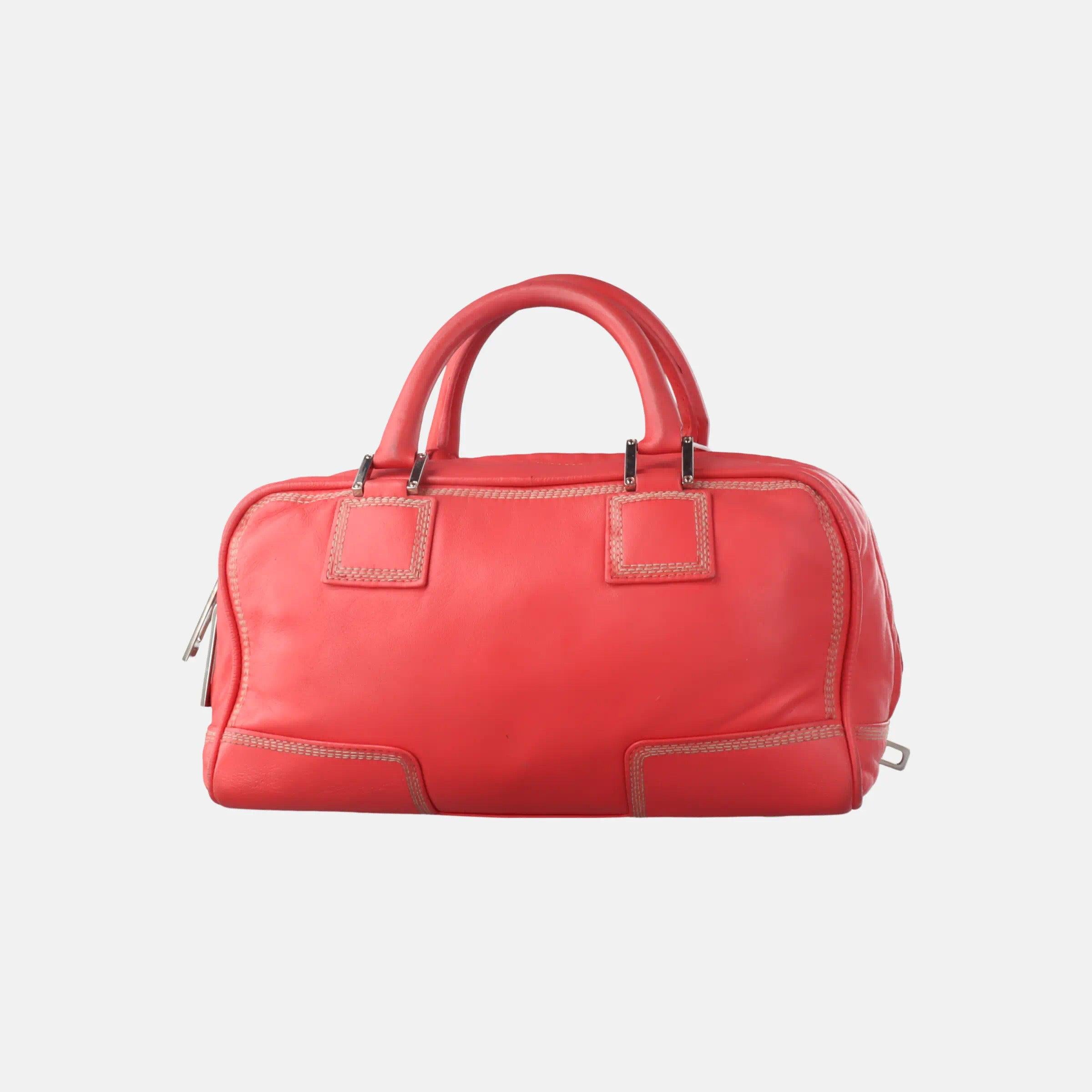 Women's Loewe Amazona 29 Red Calfskin Leather Zip Around