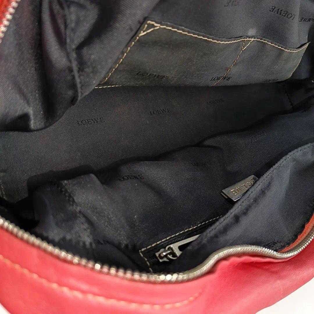Loewe Amazona 29 Red Calfskin Leather Zip Around 2