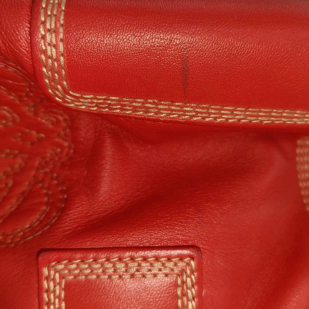 Loewe Amazona 29 Red Calfskin Leather Zip Around 4