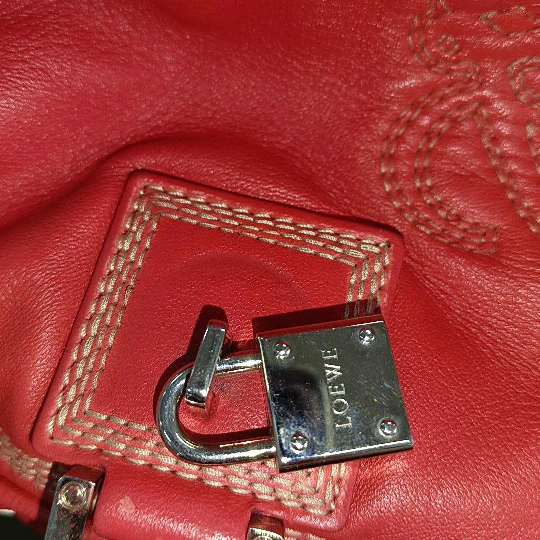 Loewe Amazona 29 Red Calfskin Leather Zip Around 5