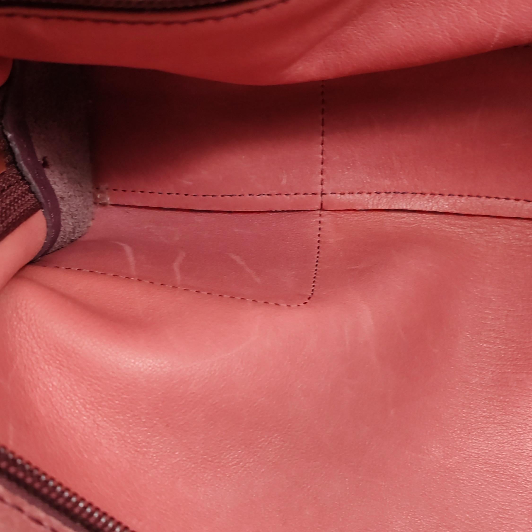 Loewe Amazona 35 East West Borsa a tracolla in pelle scamosciata rossa in vendita 5