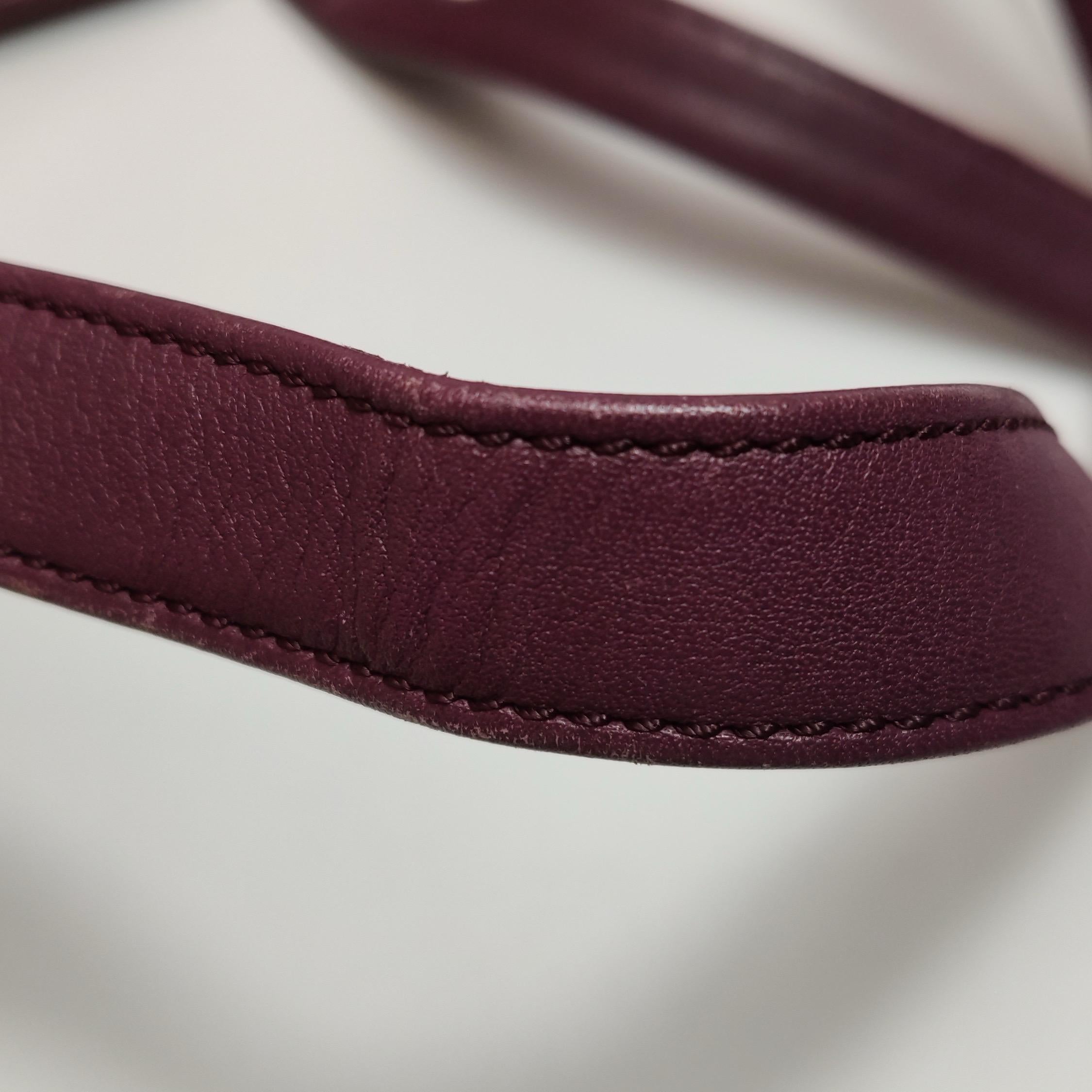 Loewe Amazona 35 East West Borsa a tracolla in pelle scamosciata rossa in vendita 8