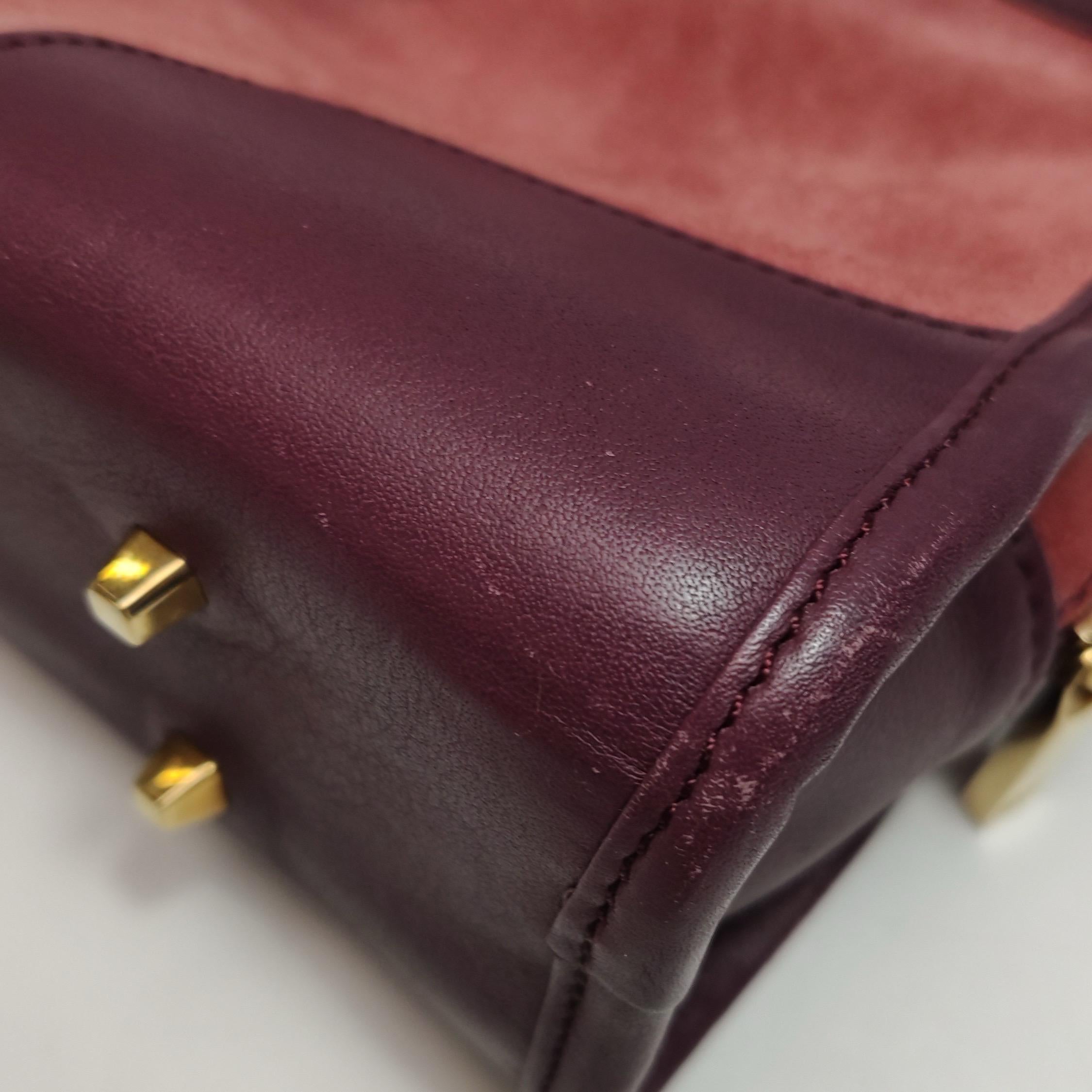 Loewe Amazona 35 East West Borsa a tracolla in pelle scamosciata rossa in vendita 10
