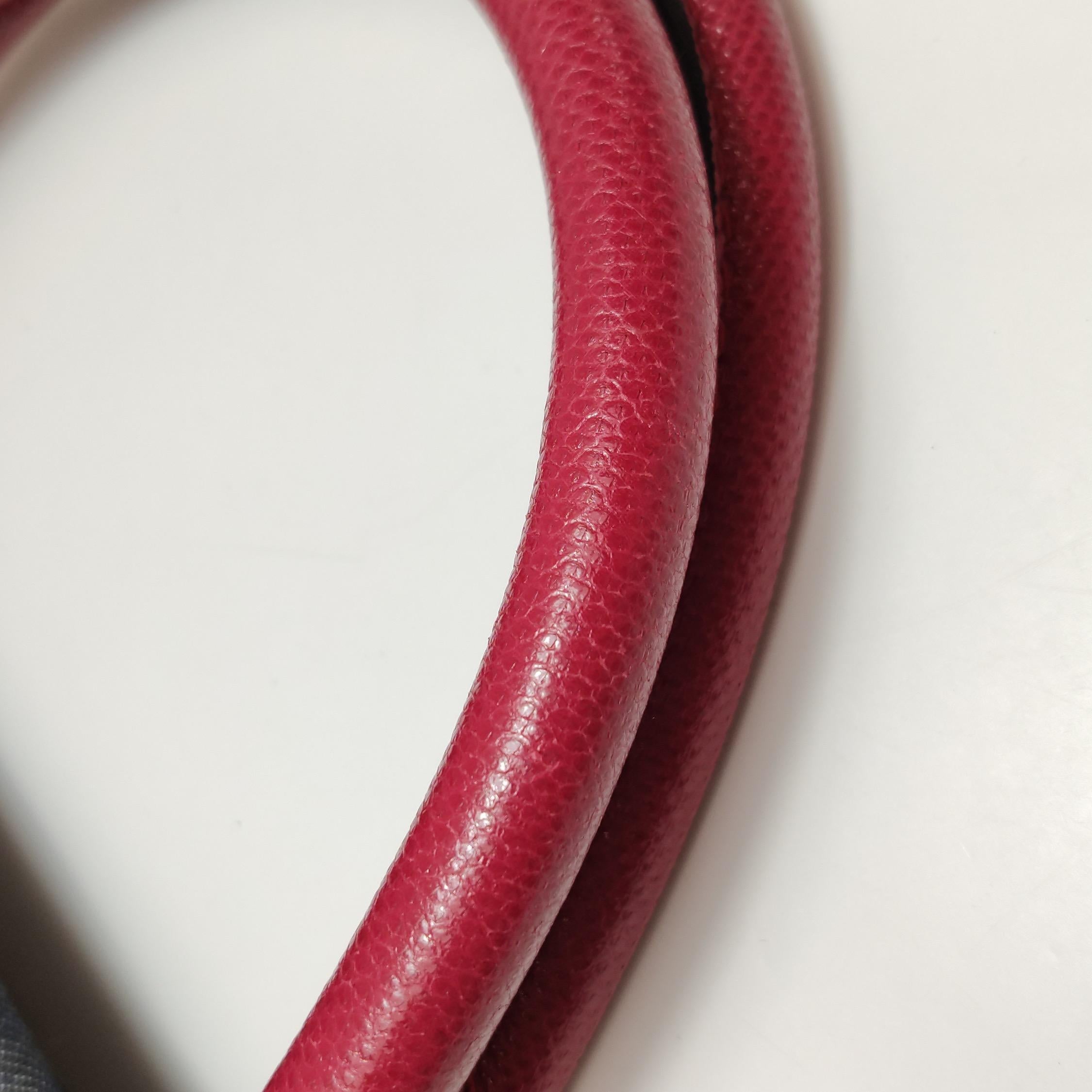 Loewe Amazona 36 Grande Vaquero azul marino y asas rojas en venta 10