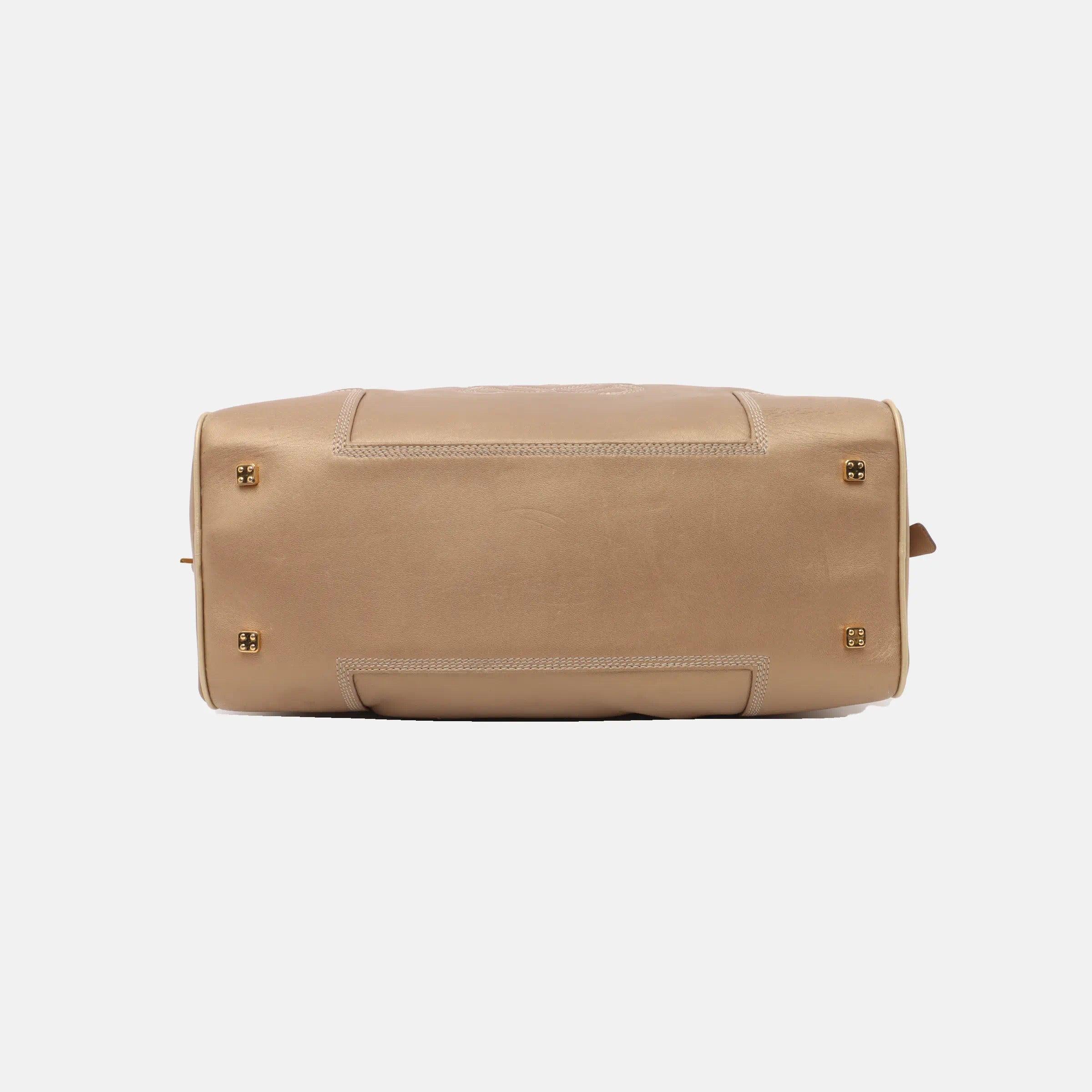 Loewe Amazona 36 Oro claro Piel de cordero con cremallera Mediana 1