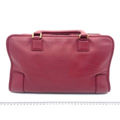 Loewe Amazona 36 Medium Burgundy Leather Dragon Lock Gold-tone Hardware