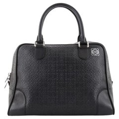 Loewe Amazona 75 - Sac en cuir gaufré Anagram - Large