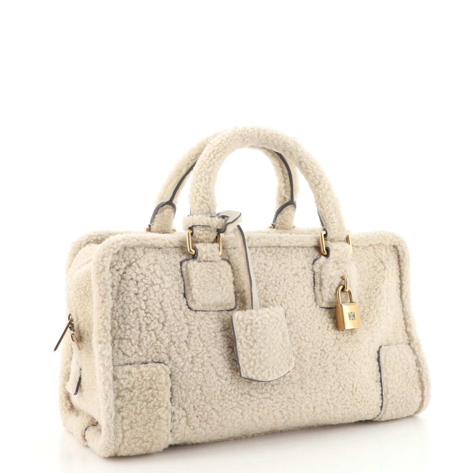 loewe shearling bag