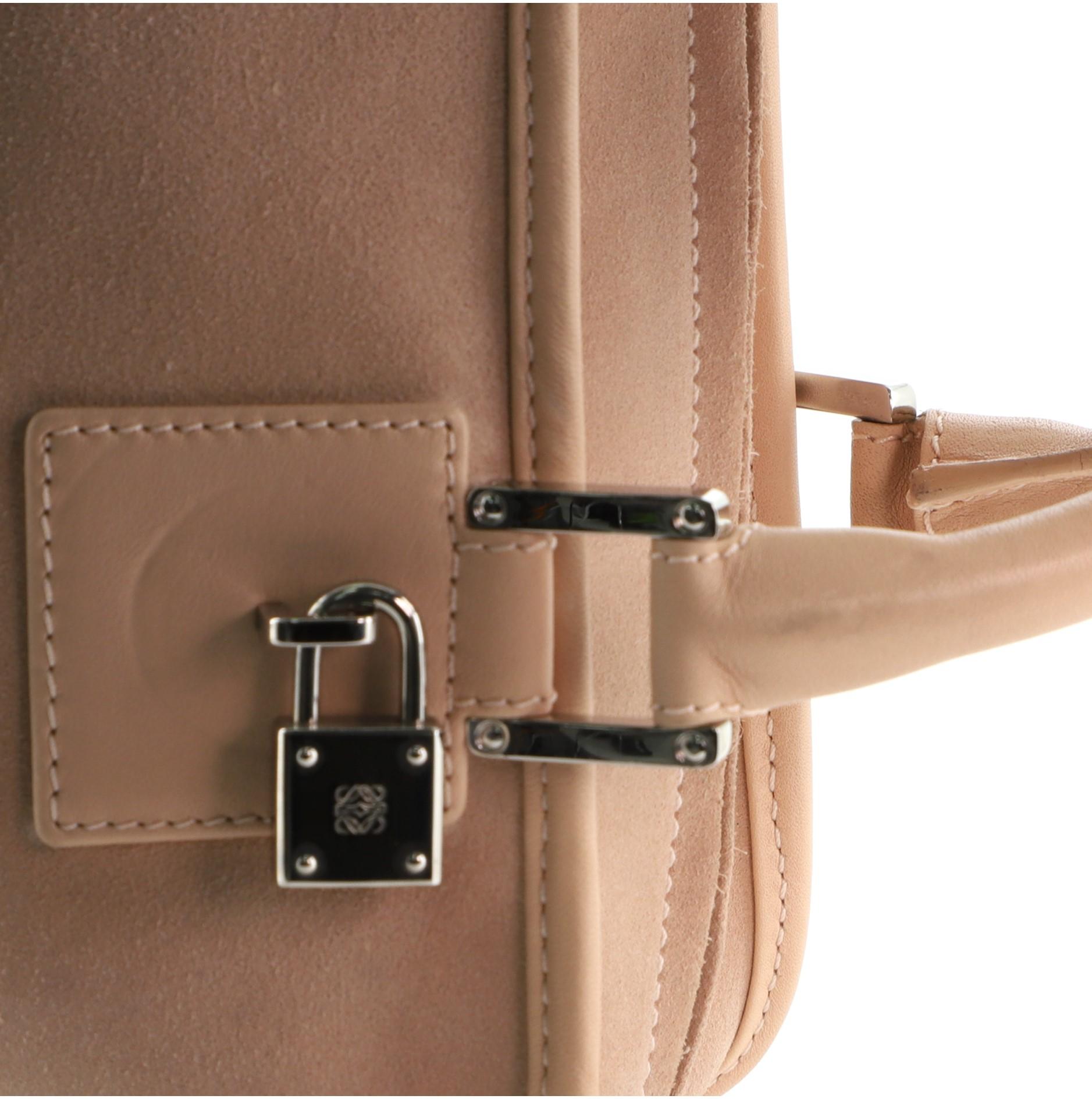 Loewe Amazona-Tasche aus Wildleder 28 Rosa 1