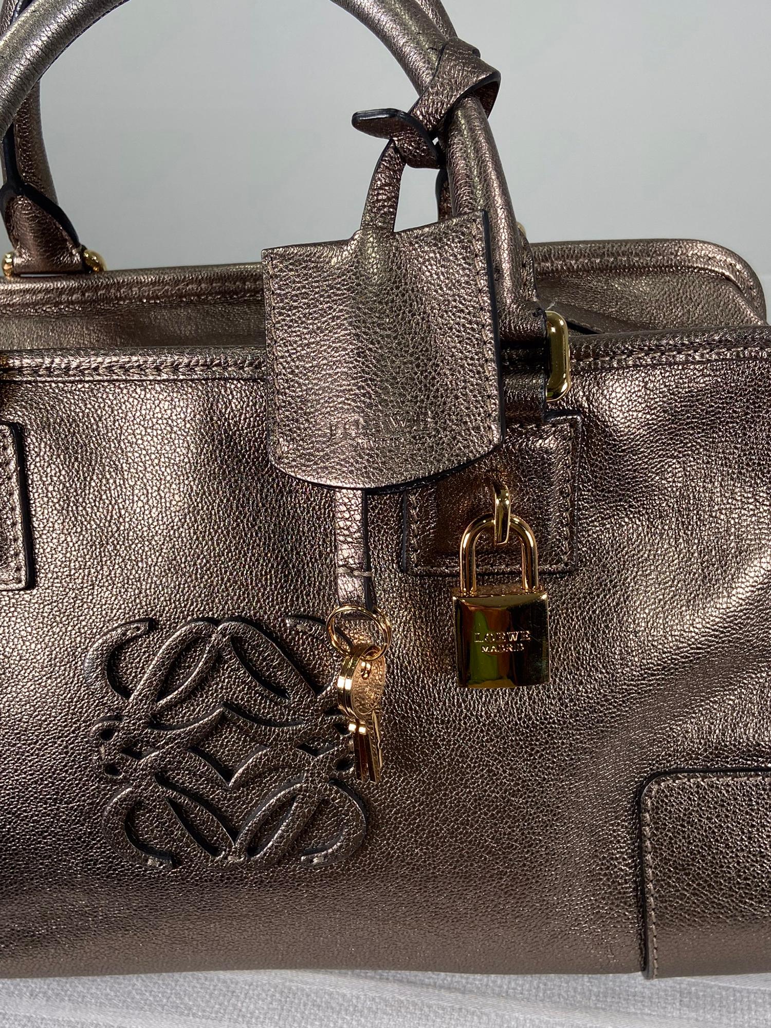  Loewe - Amazona Bronze - Sac à main en cuir de chèvre Pour femmes 