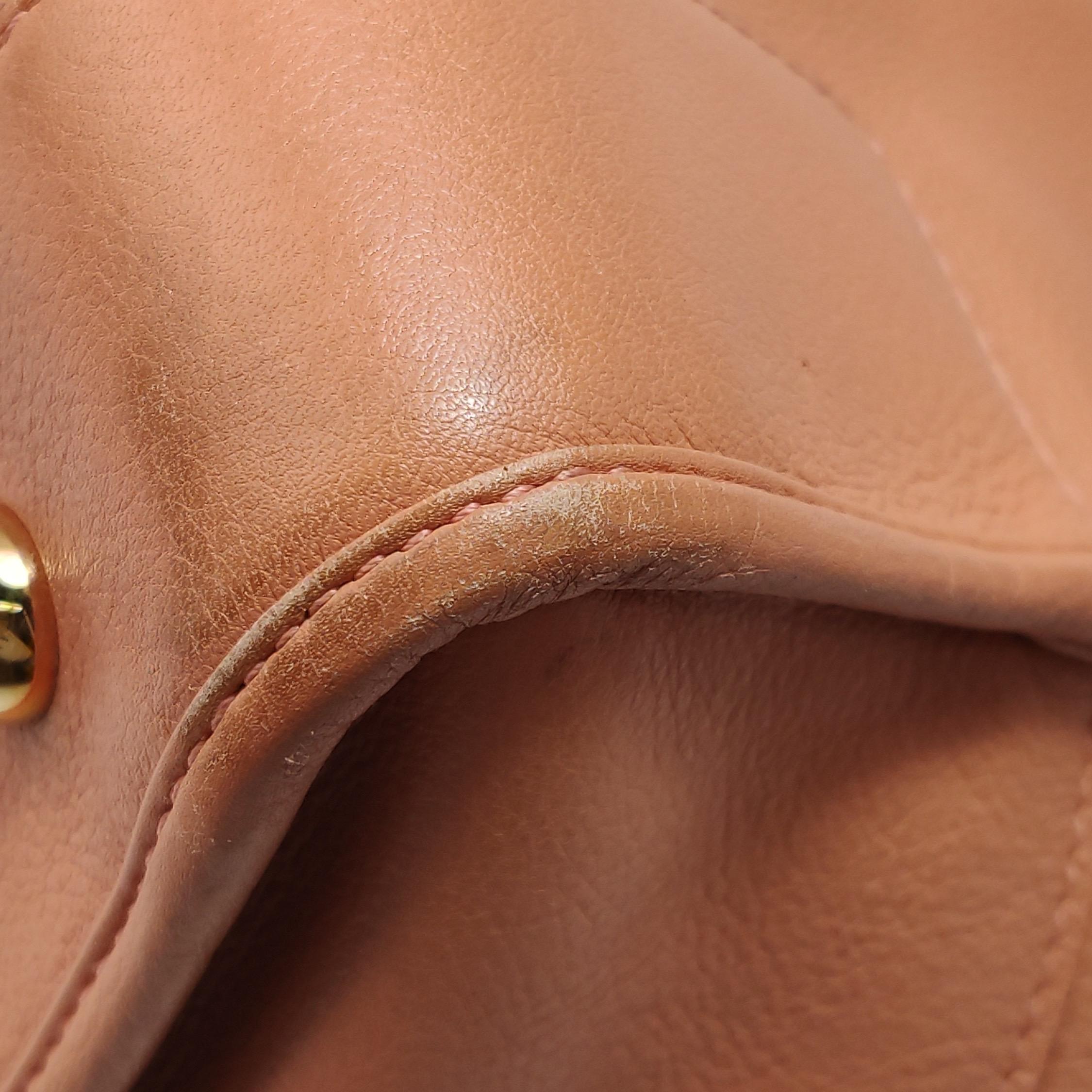 Loewe Amazona Medium 36 Cuir Corail Clair Avec Bandoulière Animal Chèvre Verrouillé en vente 8