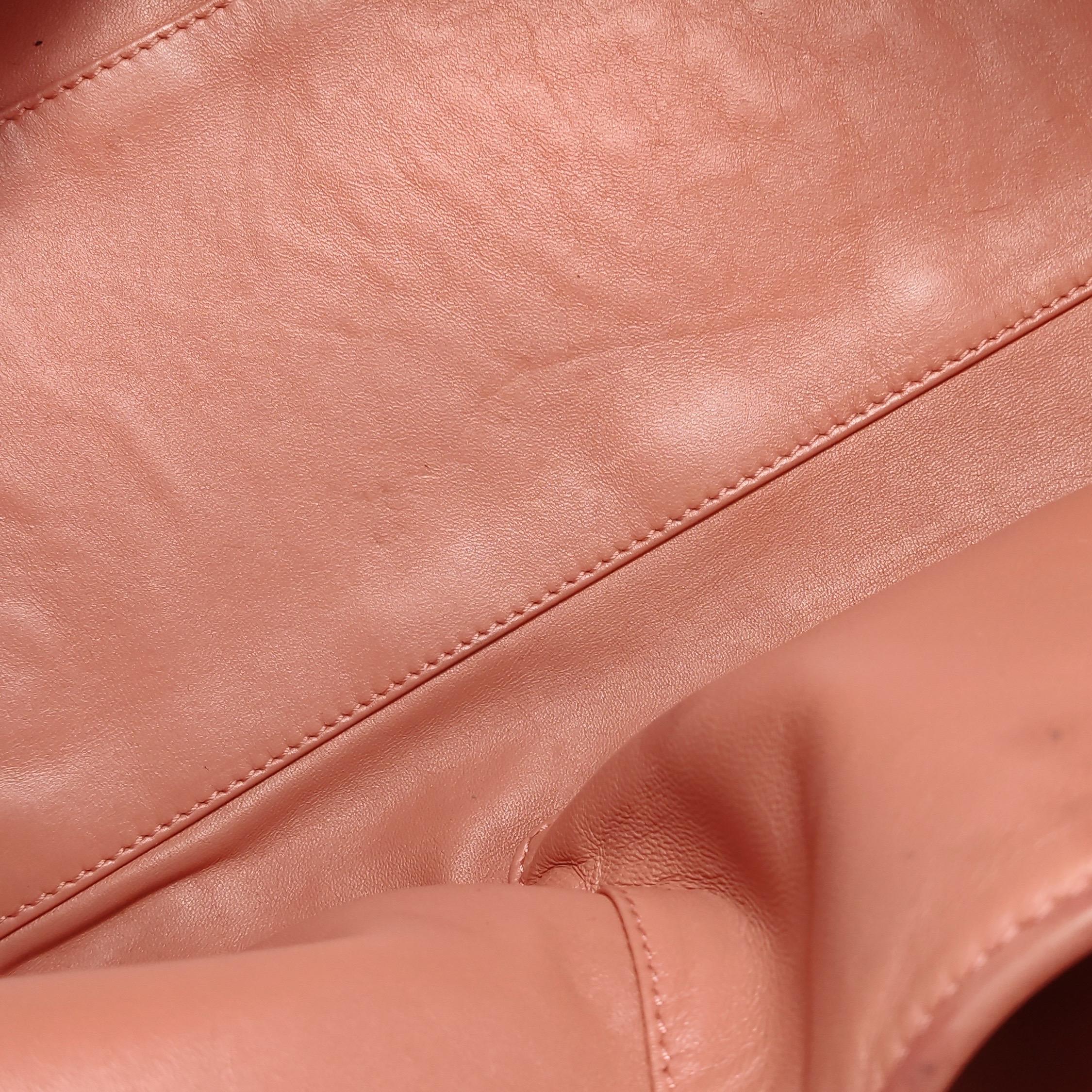 Loewe Amazona Medium 36 Cuir Corail Clair Avec Bandoulière Animal Chèvre Verrouillé en vente 14