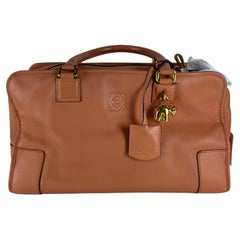 Loewe Amazona Medium 36 Light Coral Leather With Strap Goat Animal Lock