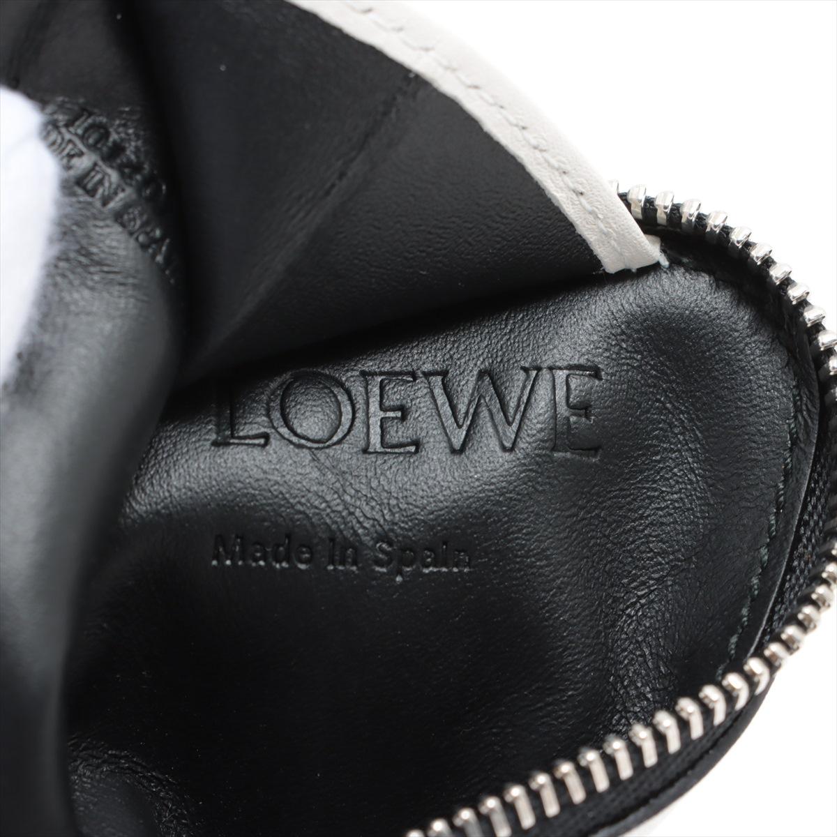 Loewe Anagram Leather Coin Z Purse White 1