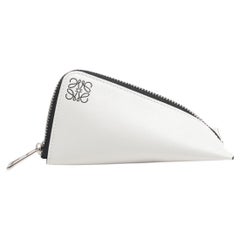 Loewe Anagram Leather Coin Z Purse White