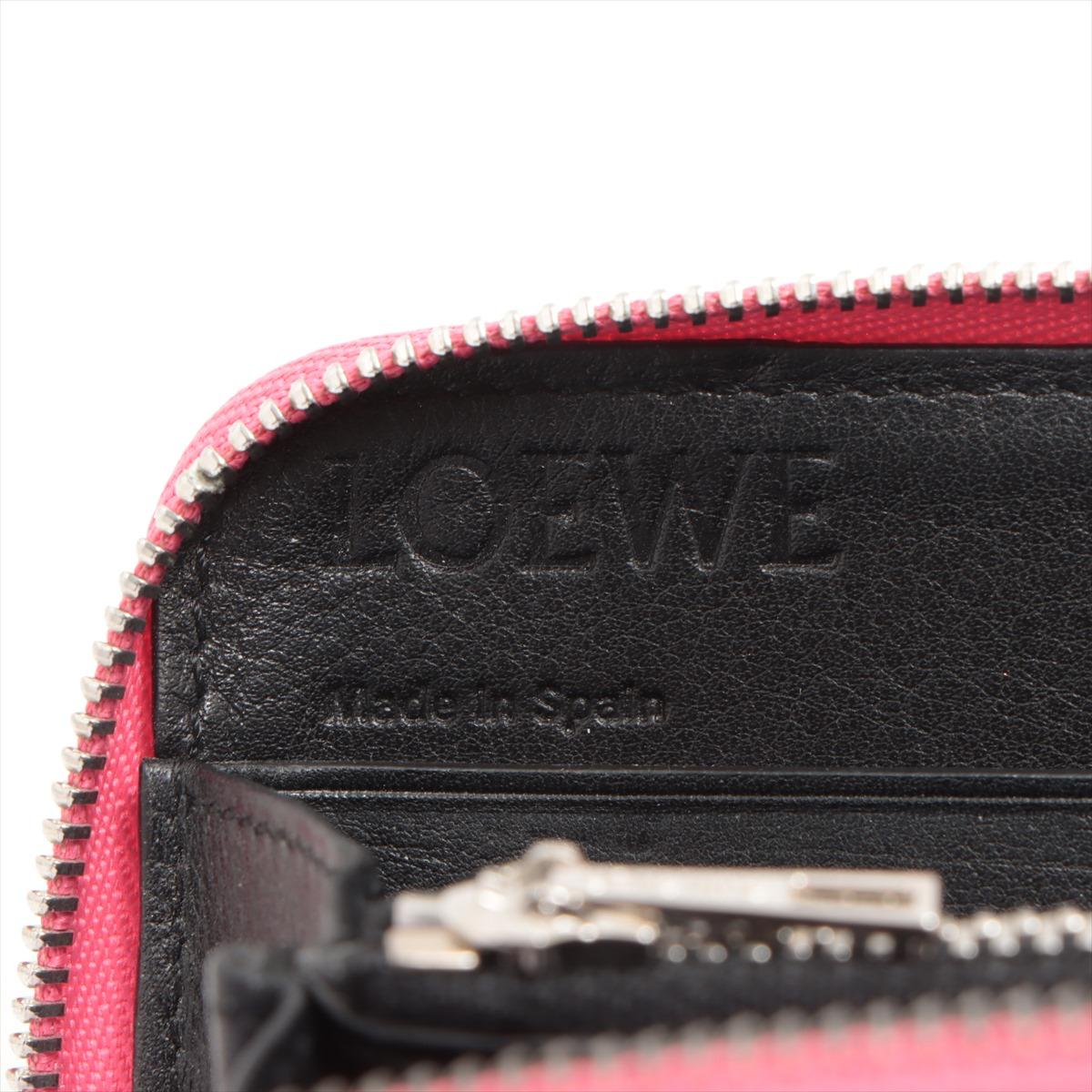 Loewe Anagram Leather Zippy Wallet Pink 6