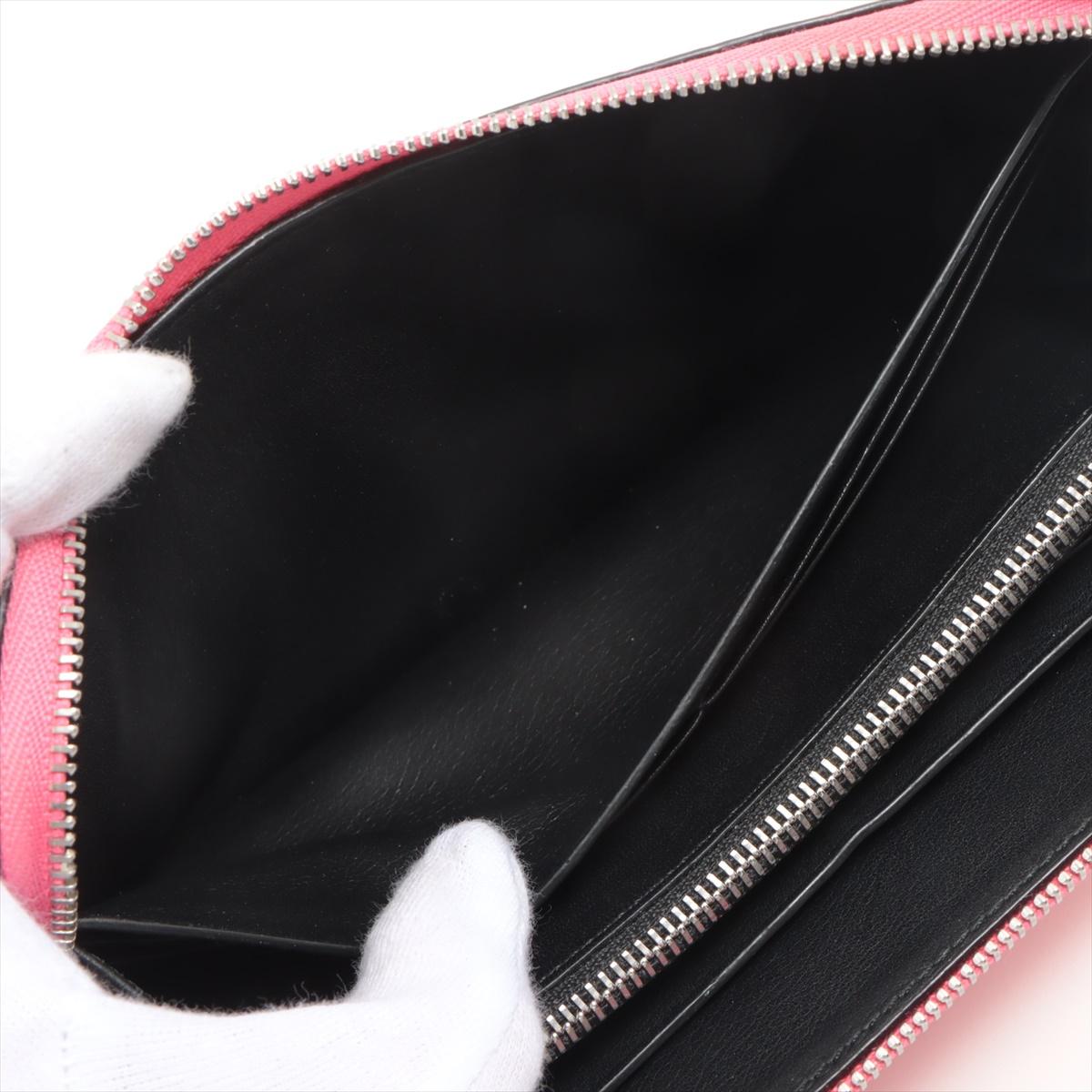 Loewe Anagram Leather Zippy Wallet Pink 3