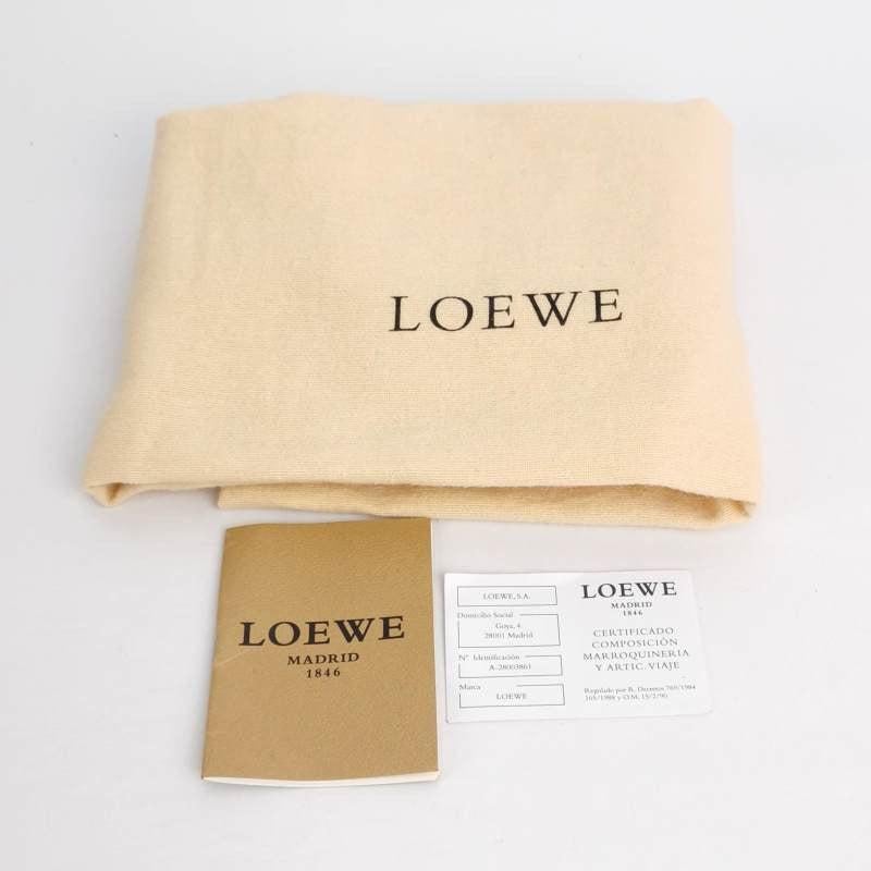 Loewe Anagram Love Logo Shopper Tote Black Medium 35cm For Sale 7