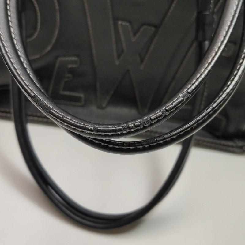Loewe Anagram Love Logo Shopper Tote Black Medium 35cm For Sale 14