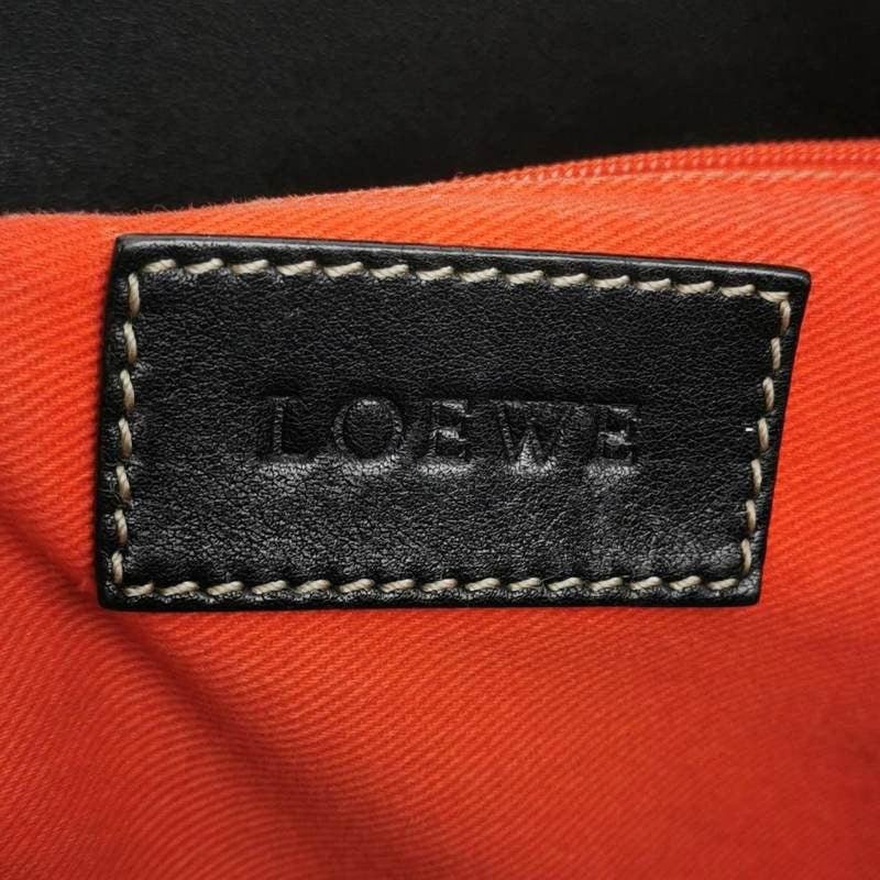 Loewe Anagram Love Logo Shopper Tote Black Medium 35cm For Sale 2