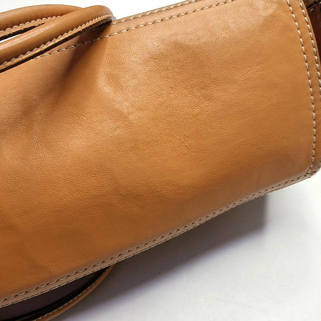 Loewe Anagram Love Logo Shopper Tote Camel Medium 33cm For Sale 5