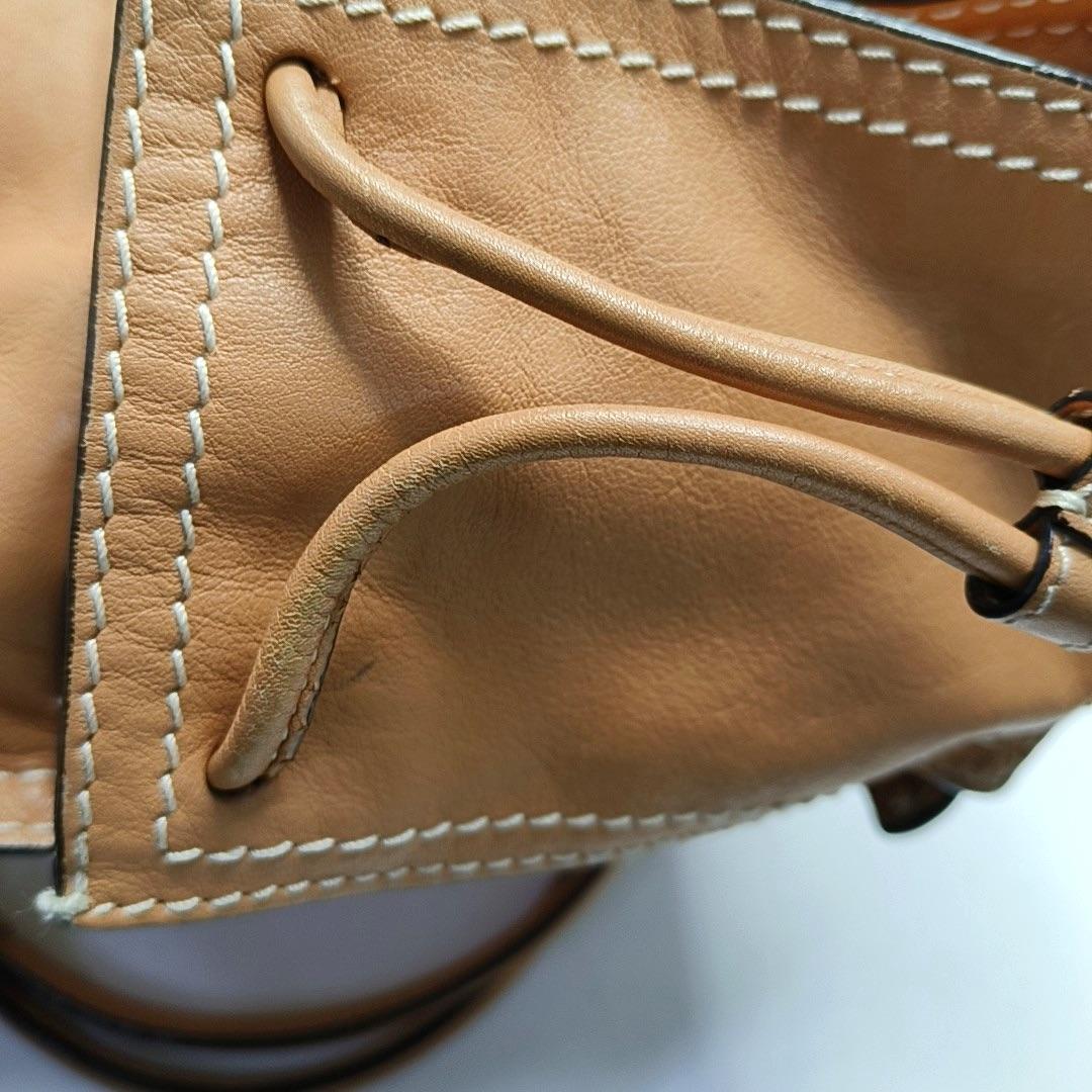 Loewe Anagram Love Logo Shopper Tote Camel Medium 33cm For Sale 3