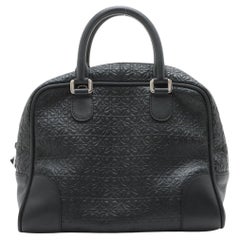 Loewe Anagramm Monogram Amazona 75 Lederhandtasche Schwarz * PREORDER *