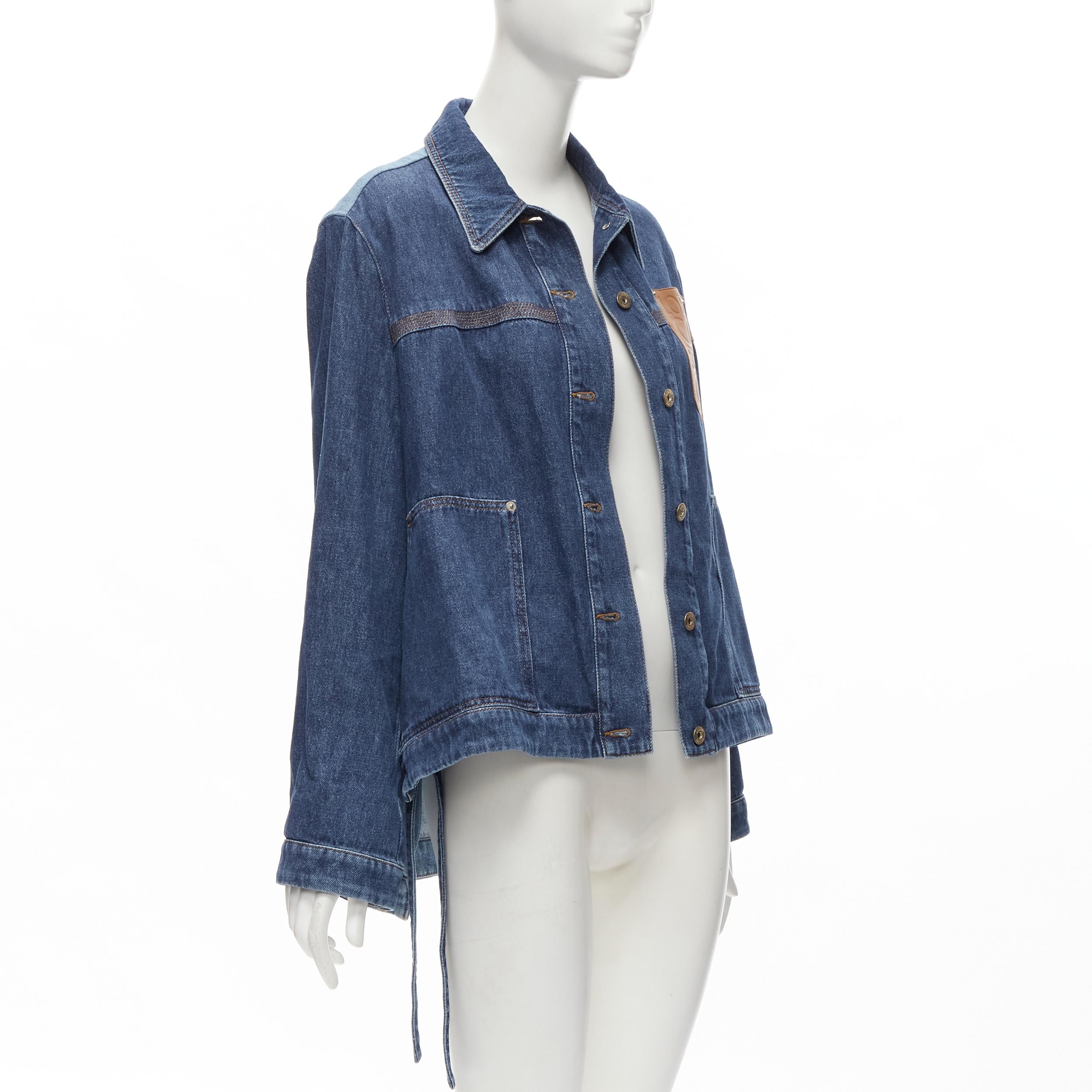 loewe anagram denim jacket