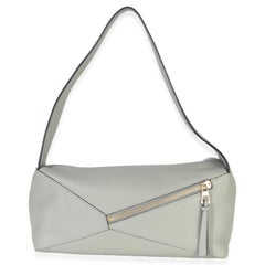 Loewe Ash Grey Calfskin Puzzle Hobo