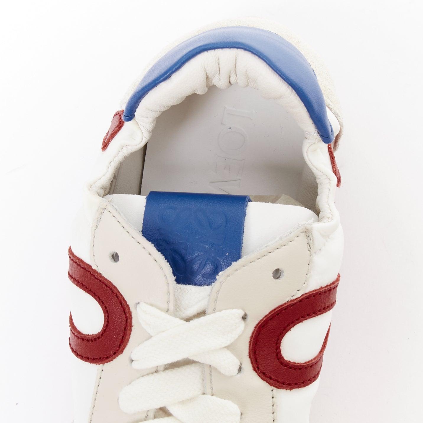 LOEWE Ballet Runner 2.0 rot blau Leder Gummisohle Tennis flache Turnschuhe EU38 im Angebot 4